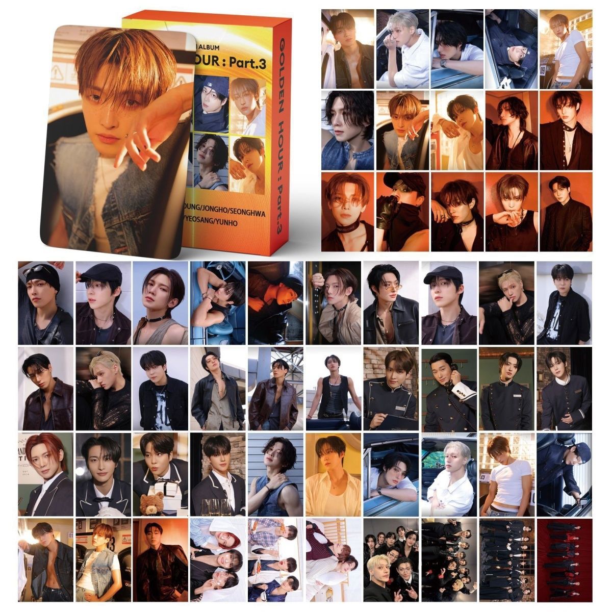 [PRE-ORDER] ATEEZ 'Golden Hour: Part 3' lomocards (55pcs)