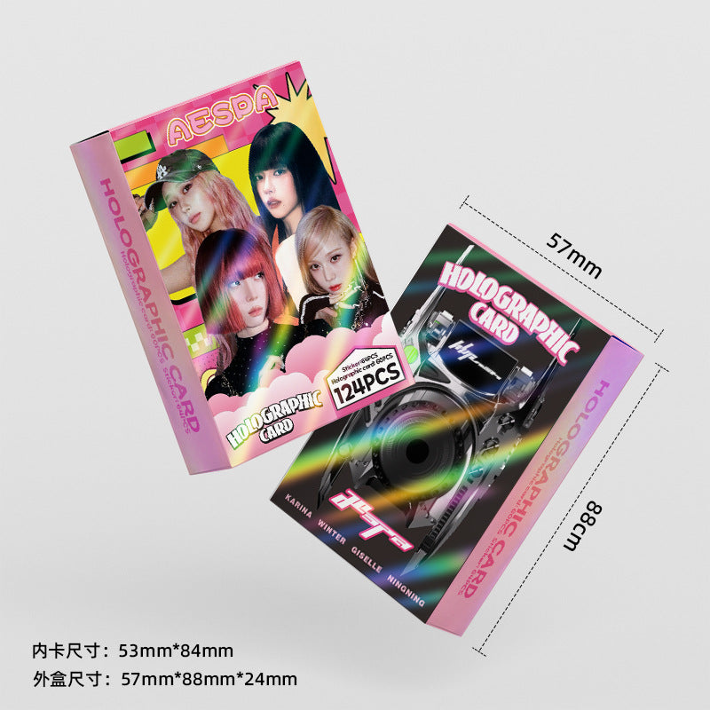 [PRE-ORDER] AESPA holographic lomocards (124pcs)