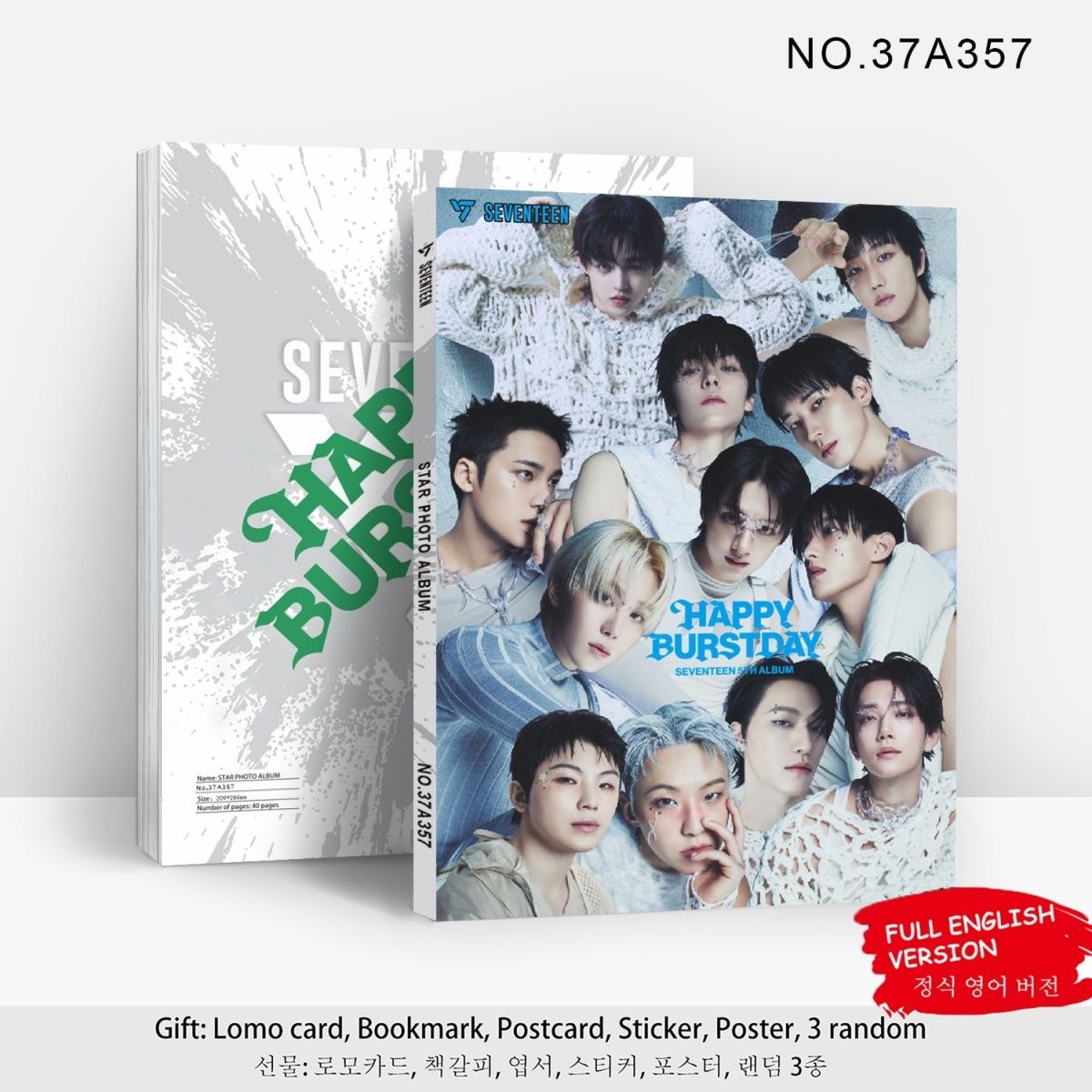 [PRE-ORDER] SEVENTEEN 'Happy Burstday' Photo Album