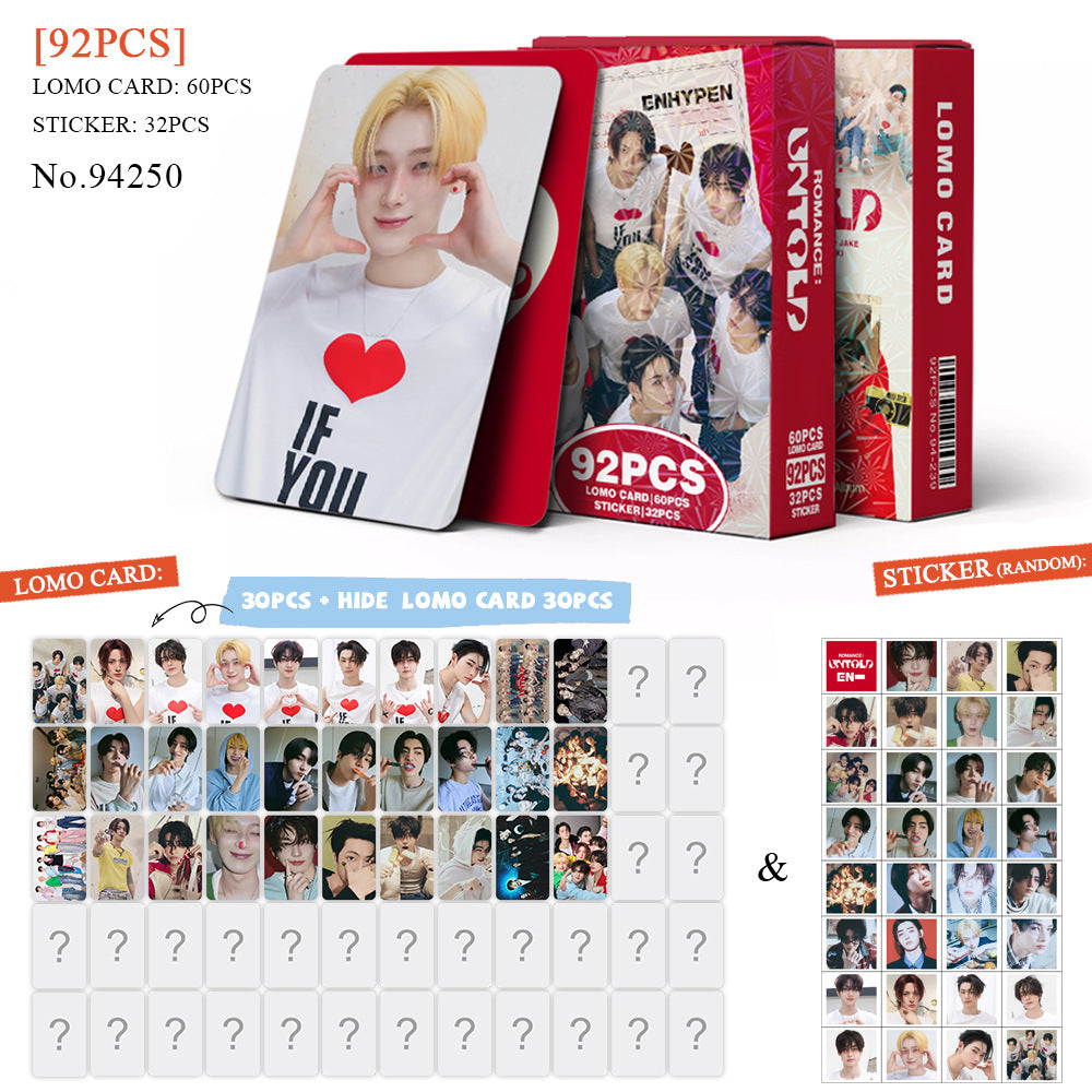 [BULK PRE-ORDER] Set of 5 From ALL BOY GROUPS Lomocard Packs (92pc)