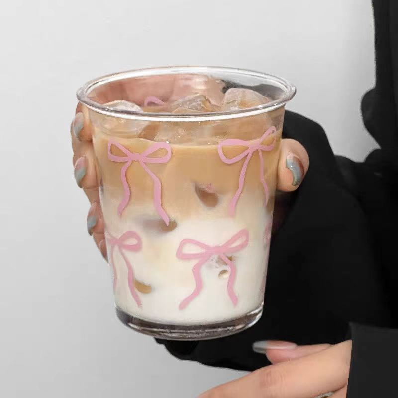 [PRE-ORDER] Cute Girl Iced Coffee & Water Glass Set