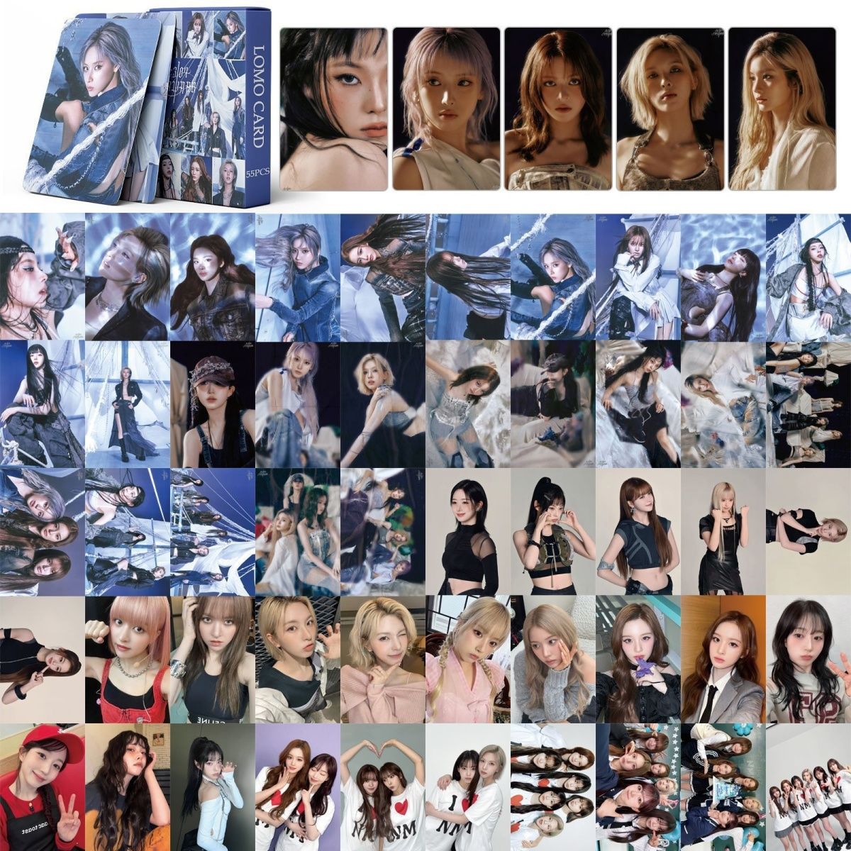 [PRE-ORDER] NMIXX 'Fe3O4: Forward' lomocards (55pcs)