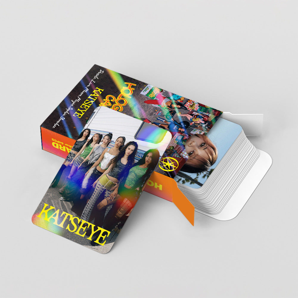[PRE-ORDER] KATSEYE holographic lomocards (124pcs)