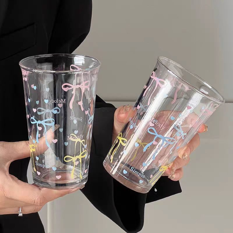 [PRE-ORDER] Cute Girl Iced Coffee & Water Glass Set