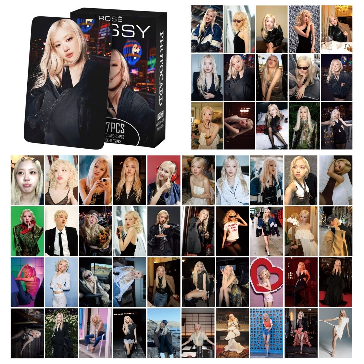[PRE-ORDER] BLACKPINK ROSE 'Messy' lomocards (127pcs)