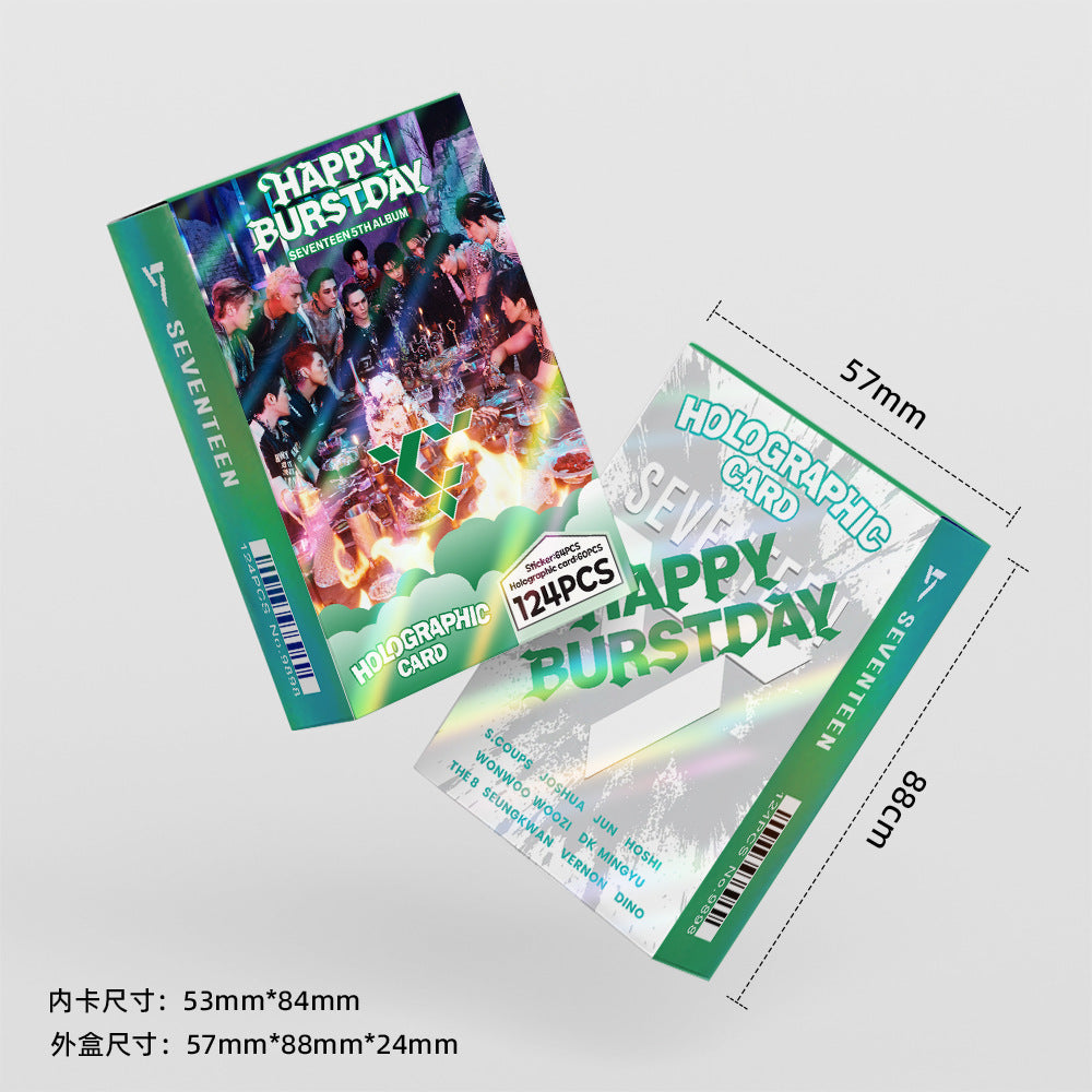 [Në Gjendje] SEVENTEEN 'Happy Burstday' holographic lomocards (124pcs)