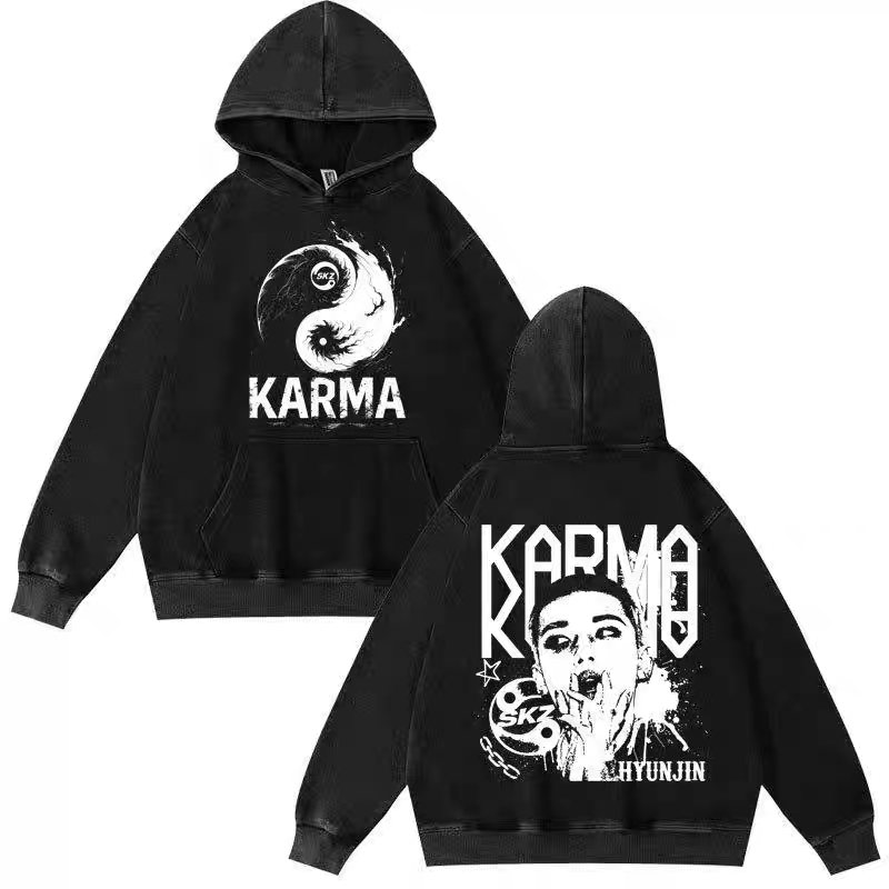 [PRE-ORDER] STRAY KIDS Karma Washed Hoodies