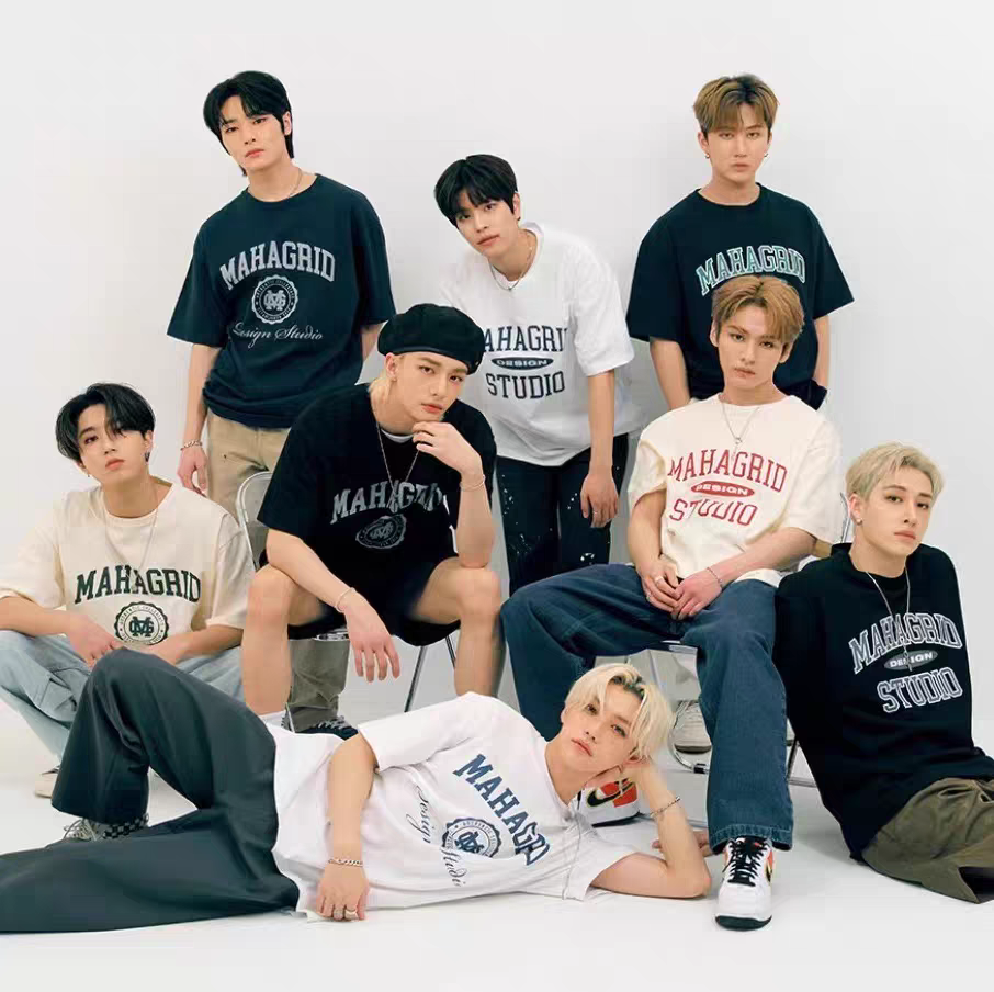 [PRE-ORDER] BRAND: STRAY KIDS – Same Style Mahagrid T-Shirt