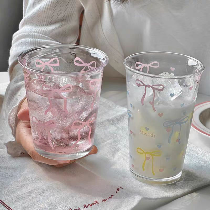 [PRE-ORDER] Cute Girl Iced Coffee & Water Glass Set