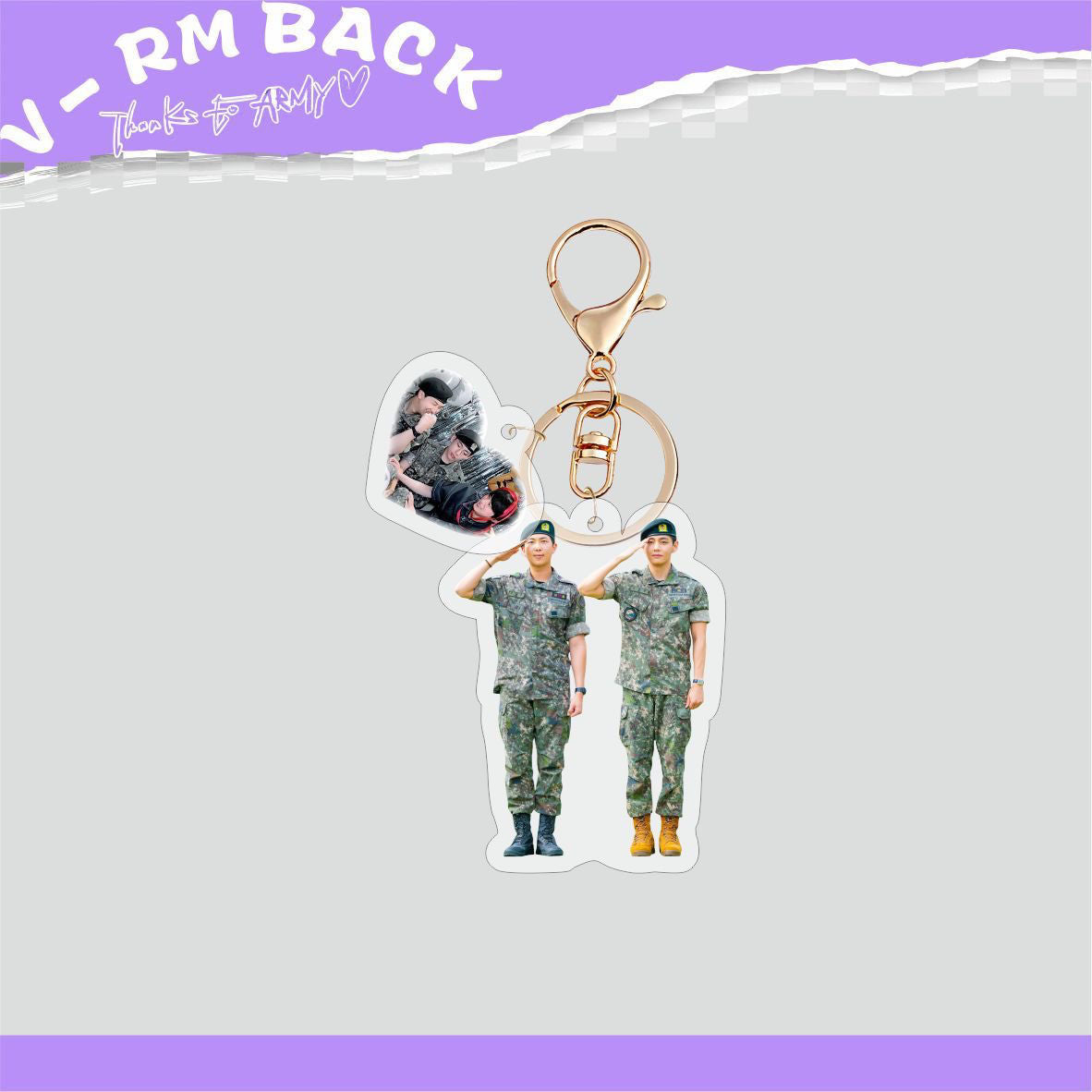 [PRE-ORDER] BTS Military Discharge Acrylic Keyrings