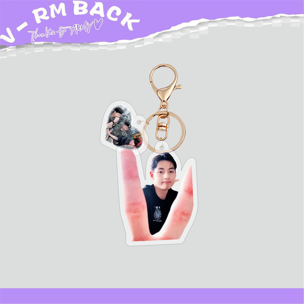 [PRE-ORDER] BTS Military Discharge Acrylic Keyrings
