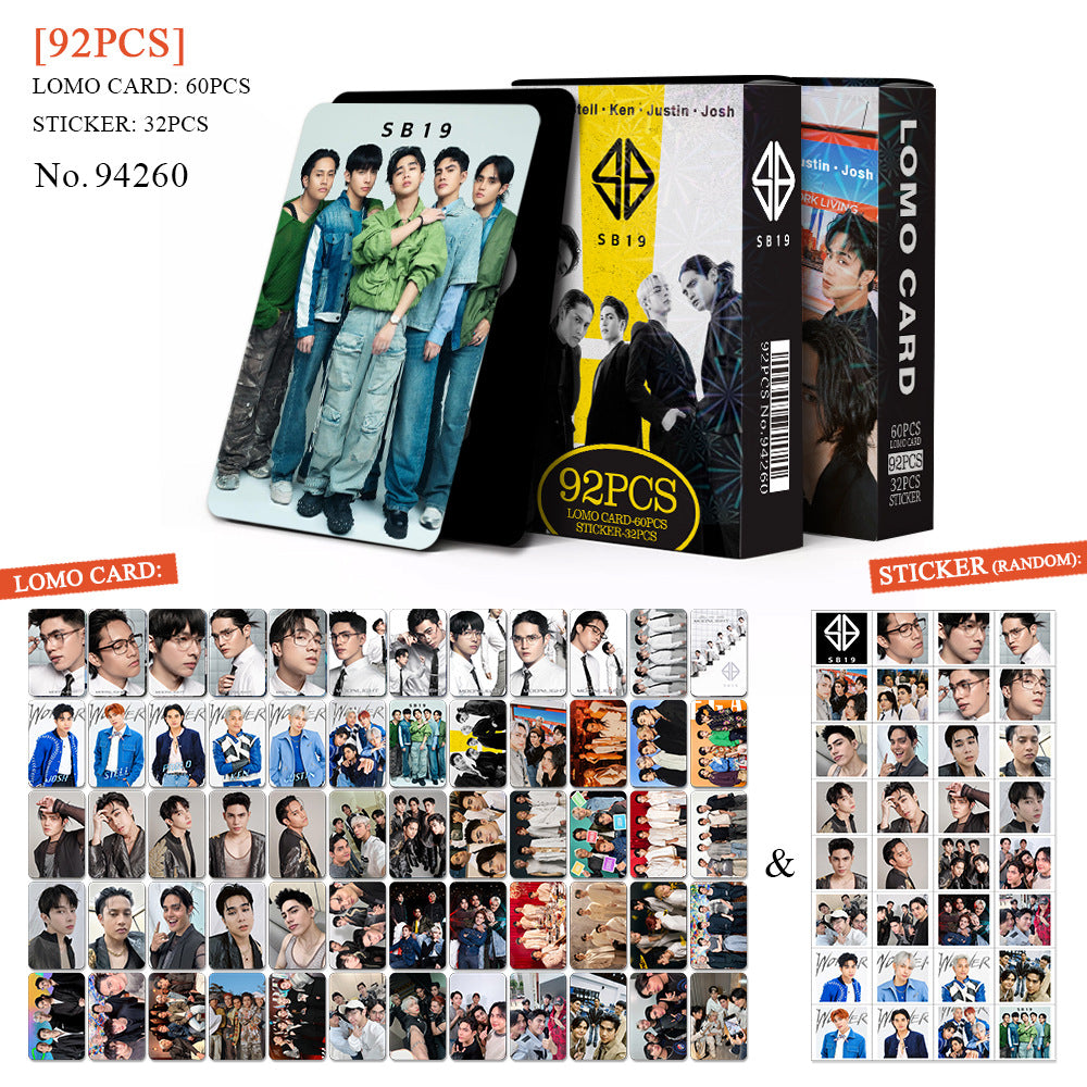 [BULK PRE-ORDER] Set of 5 From ALL BOY GROUPS Lomocard Packs (92pc)