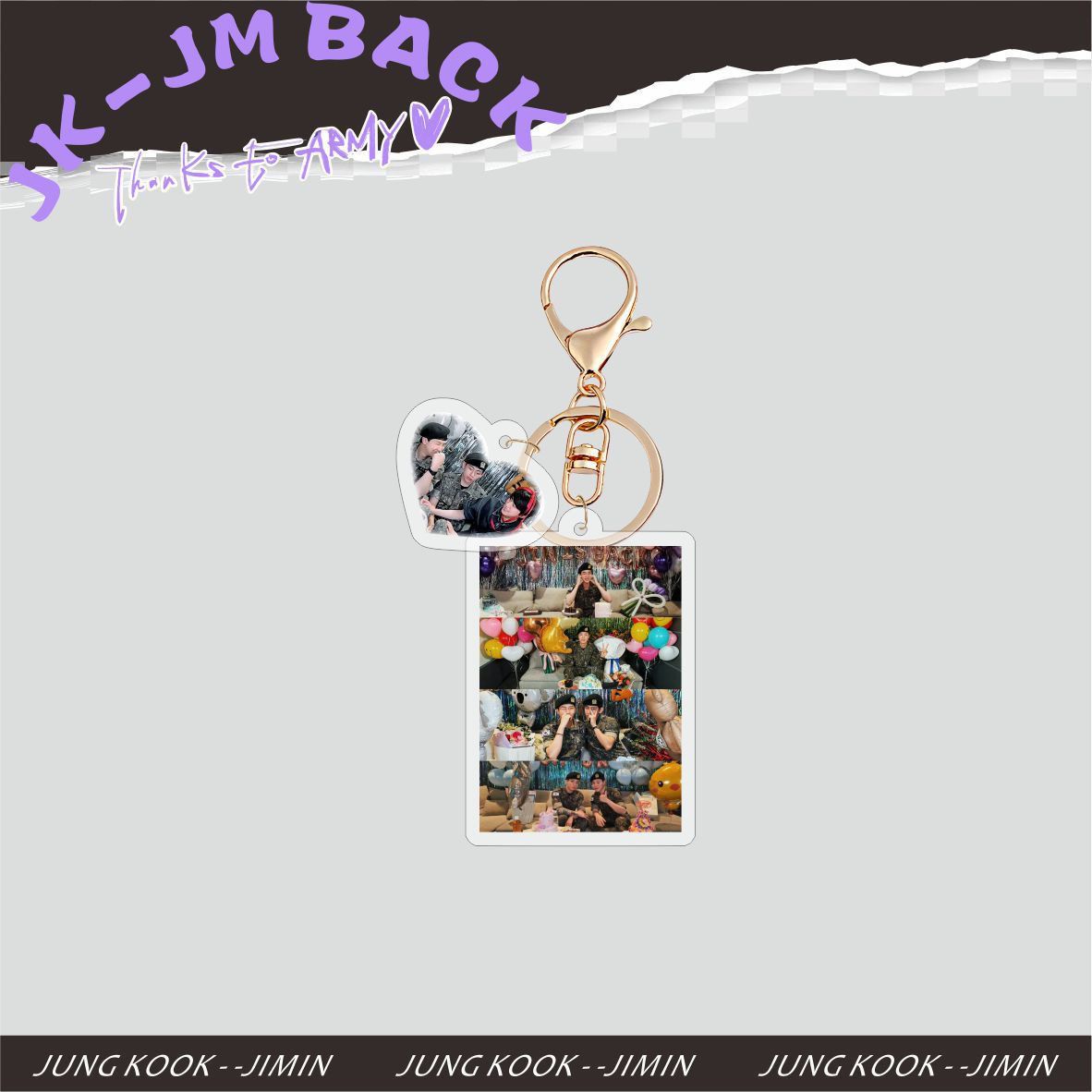 [PRE-ORDER] BTS Military Discharge Acrylic Keyrings