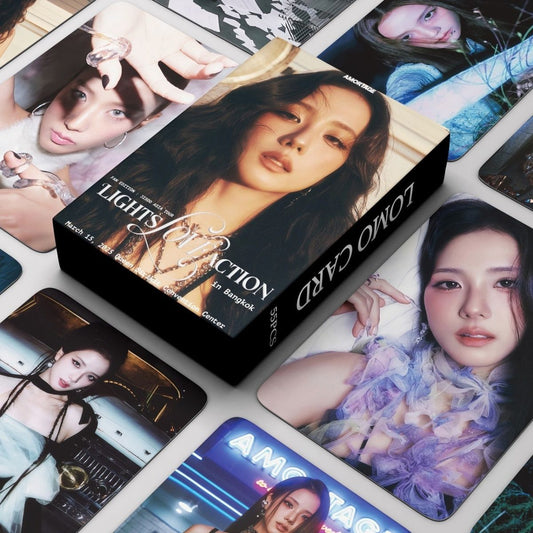 [PRE-ORDER] JISOO Lights Love Action lomocards (55pcs)