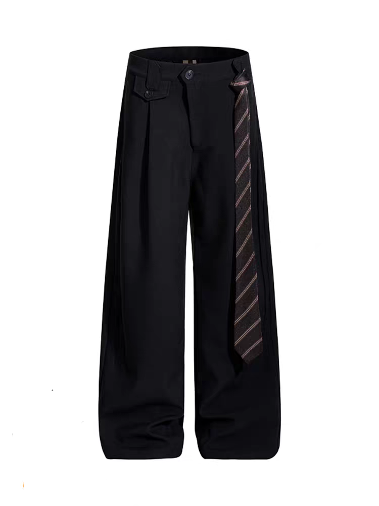 [PRE-ORDER] Retro Black & Apricot Cargo Trousers | Wide-Leg