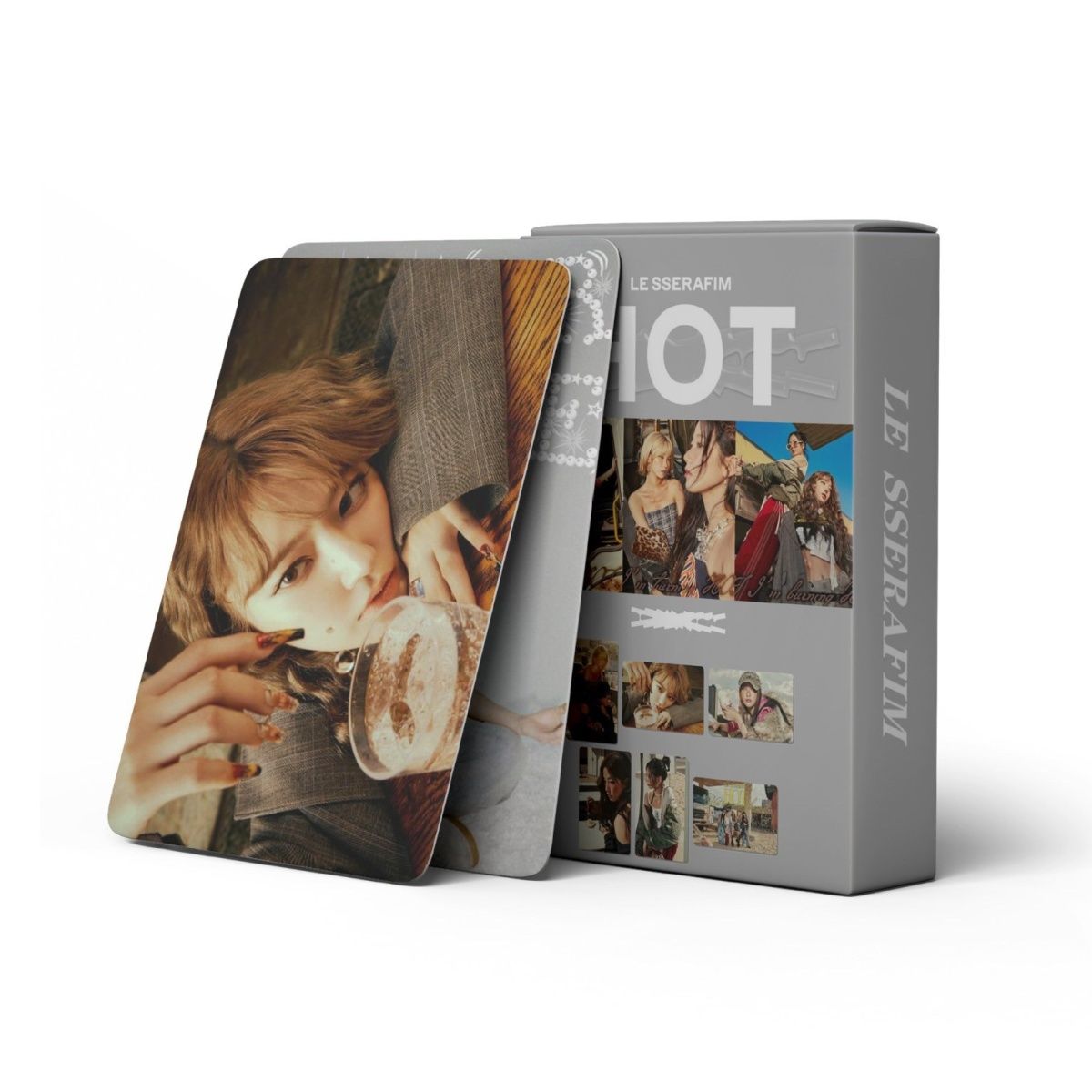 [PRE-ORDER] Le sserafim HOT ver.1 lomocards (55pcs)