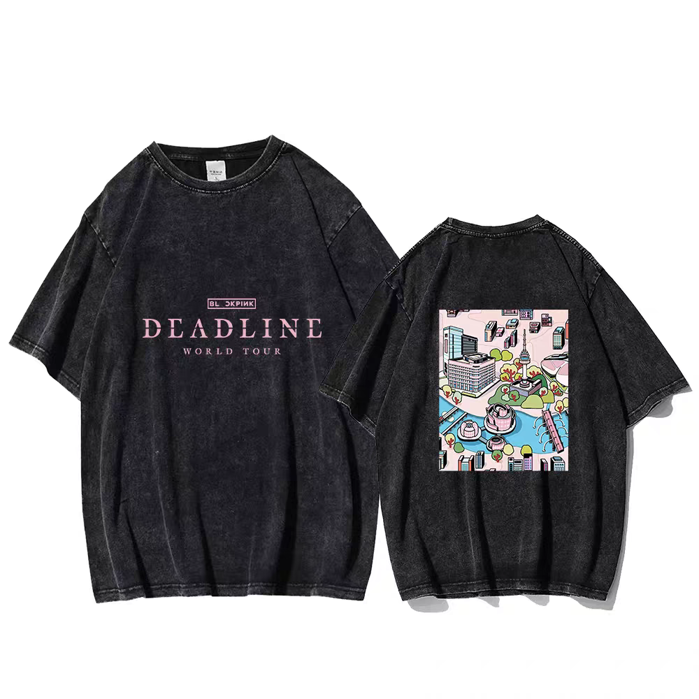 [PRE-ORDER] BLACKPINK 2025 'Deadline' Tour Washed T-shirts