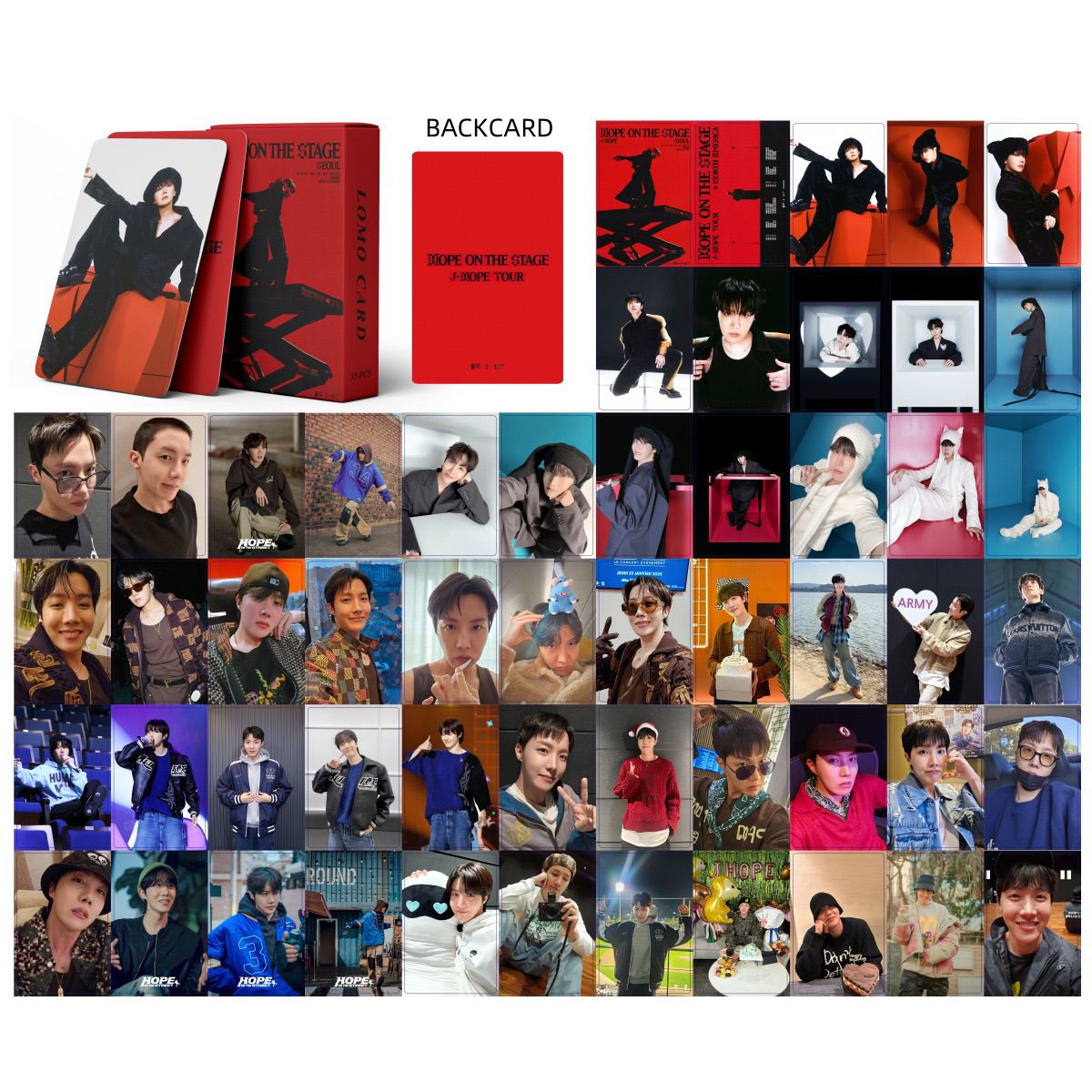 [PRE-ORDER] BTS J-HOPE 'Hope On The Stage' lomocards (55pcs)