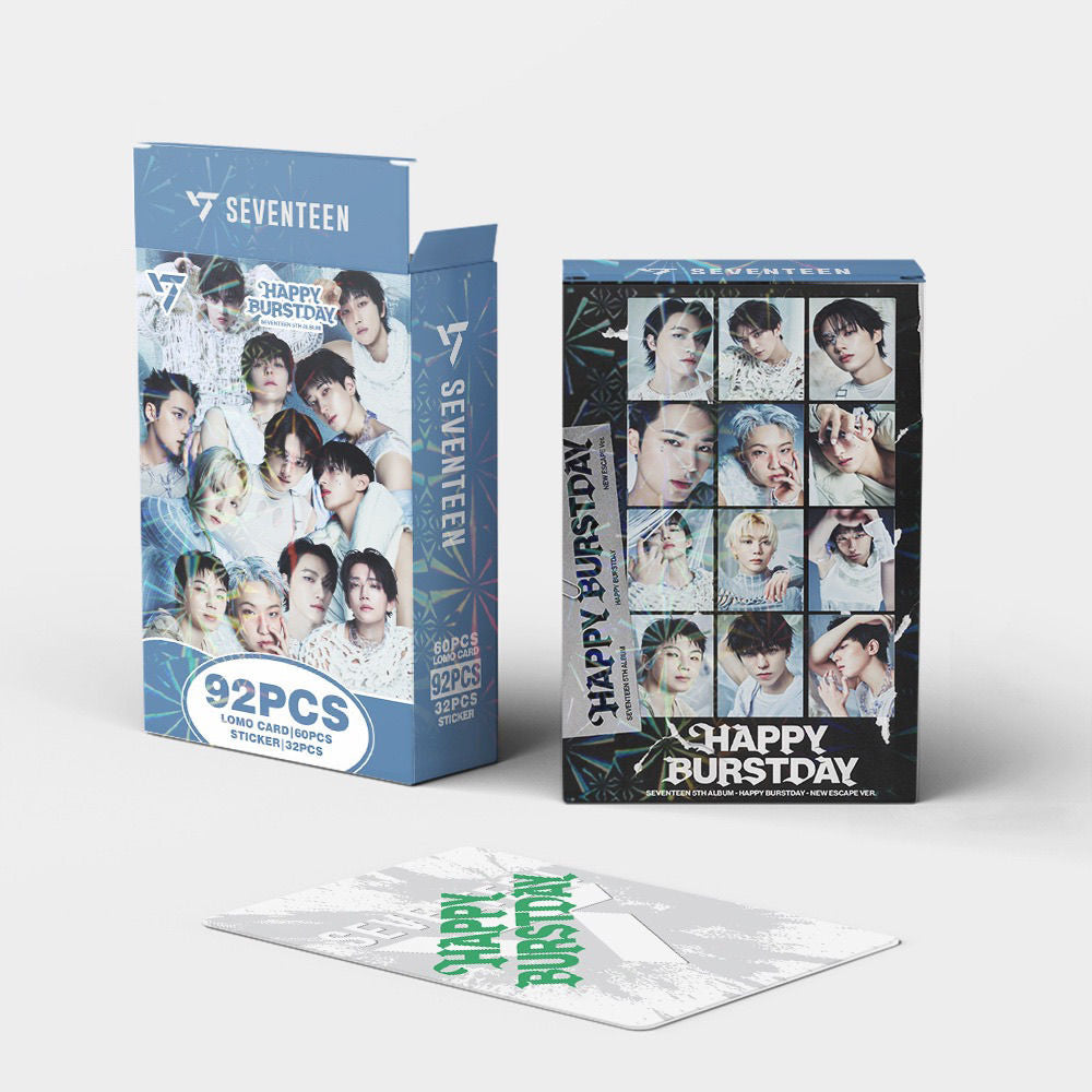 [PRE-ORDER] SEVENTEEN 'Happy Burstday' lomocards (92pcs)