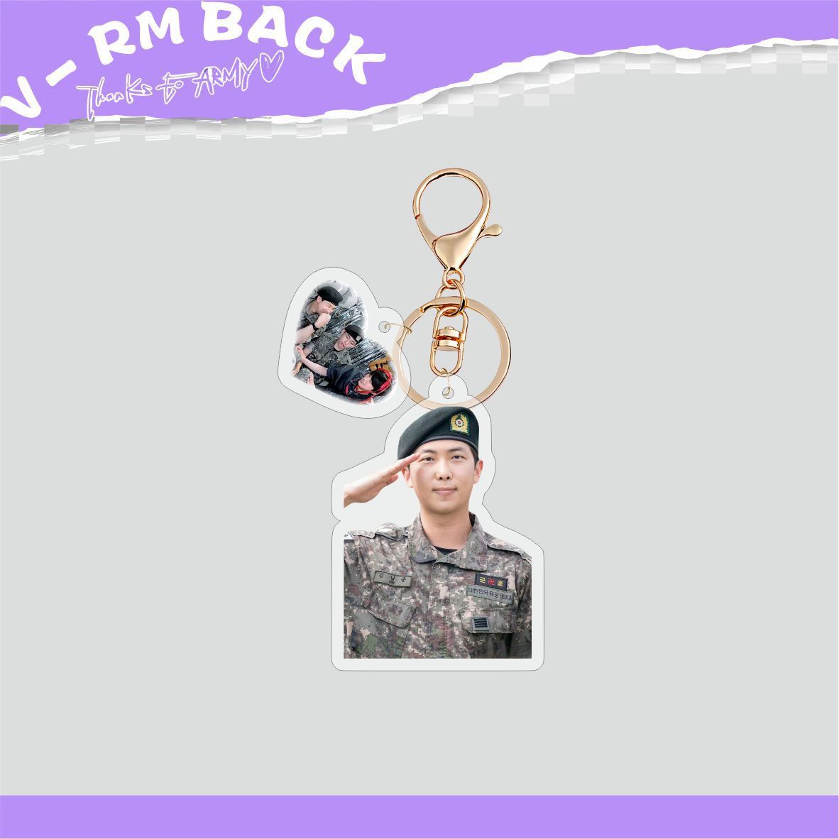 [PRE-ORDER] BTS Military Discharge Acrylic Keyrings