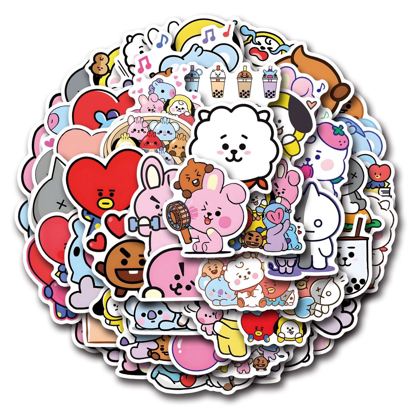 [PRE-ORDER] BT21 stickers SET ver.2 (55pcs)
