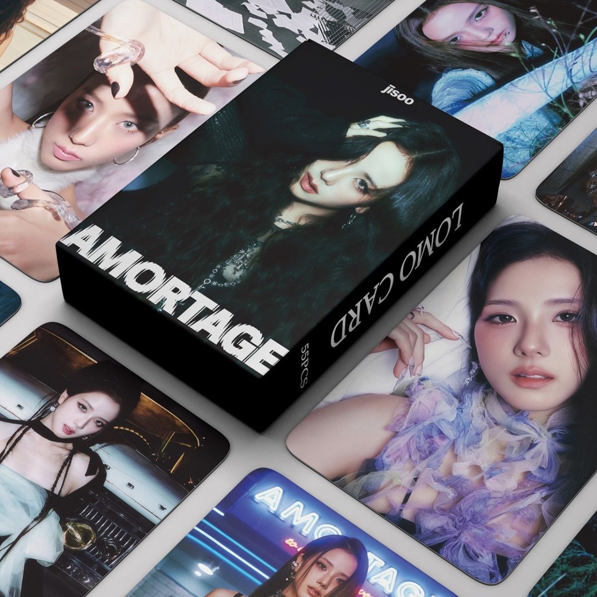 [PRE-ORDER] JISOO Lights Love Action lomocards (55pcs)