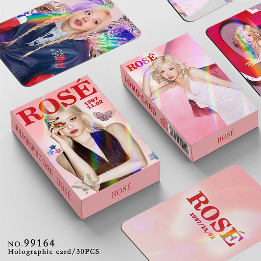 [Në Gjendje] BLACKPINK Rose laser lomocards (30pcs)