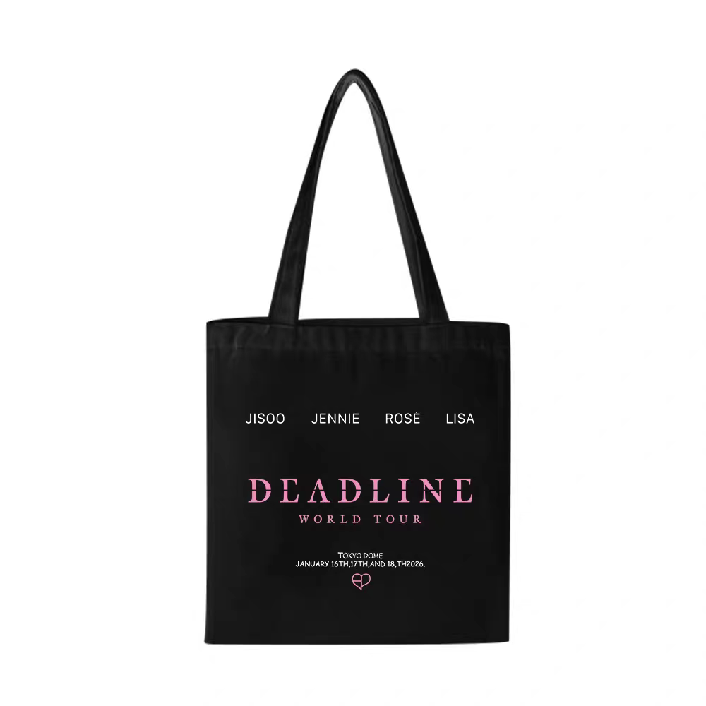 [PRE-ORDER] BLACKPINK 2025 'DEADLINE' Tour Tote Bags