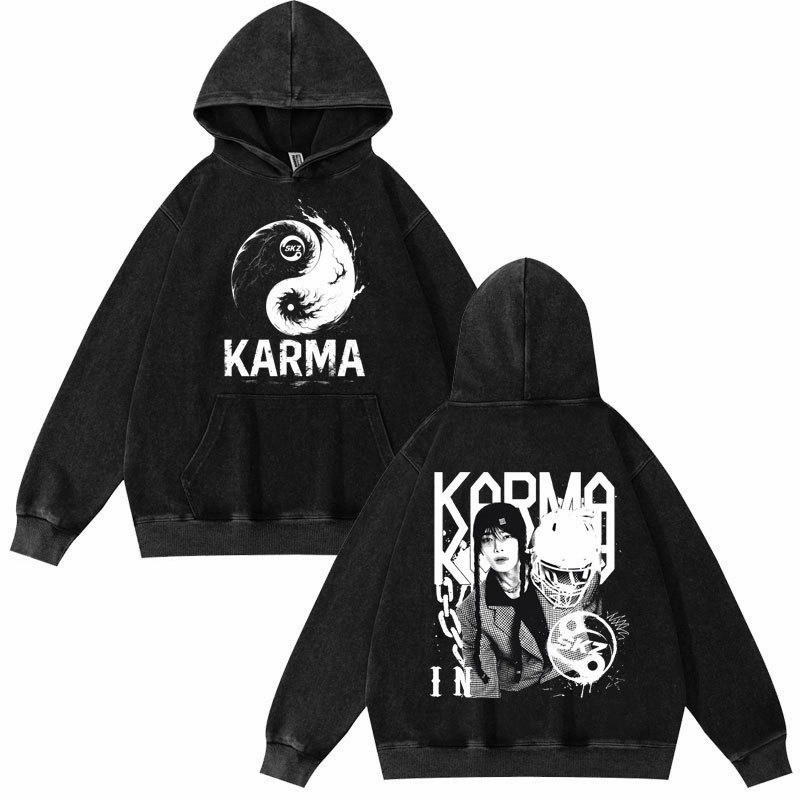 [PRE-ORDER] STRAY KIDS Karma Washed Hoodies