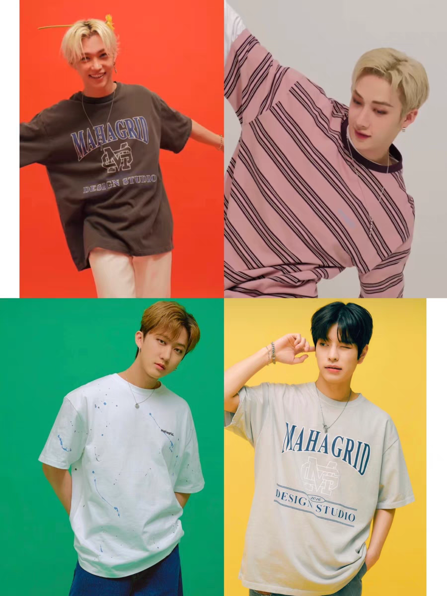 [PRE-ORDER] BRAND: STRAY KIDS – Same Style Mahagrid T-Shirt