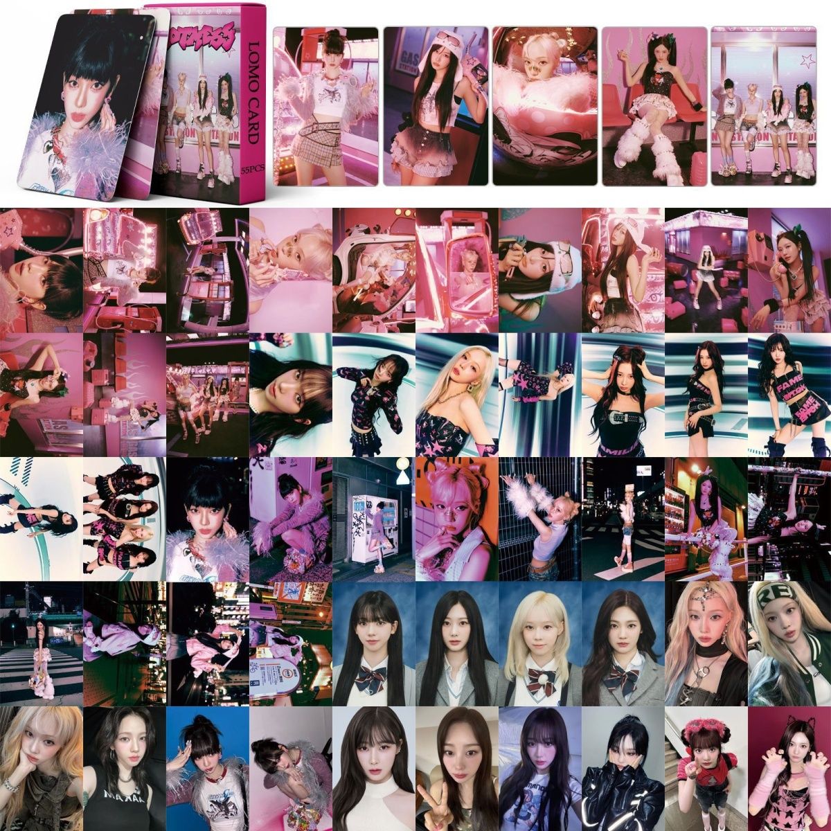 [BULK PRE-ORDER] Set of 5 ALL GIRL GROUPS Lomocard Packs (55pc)