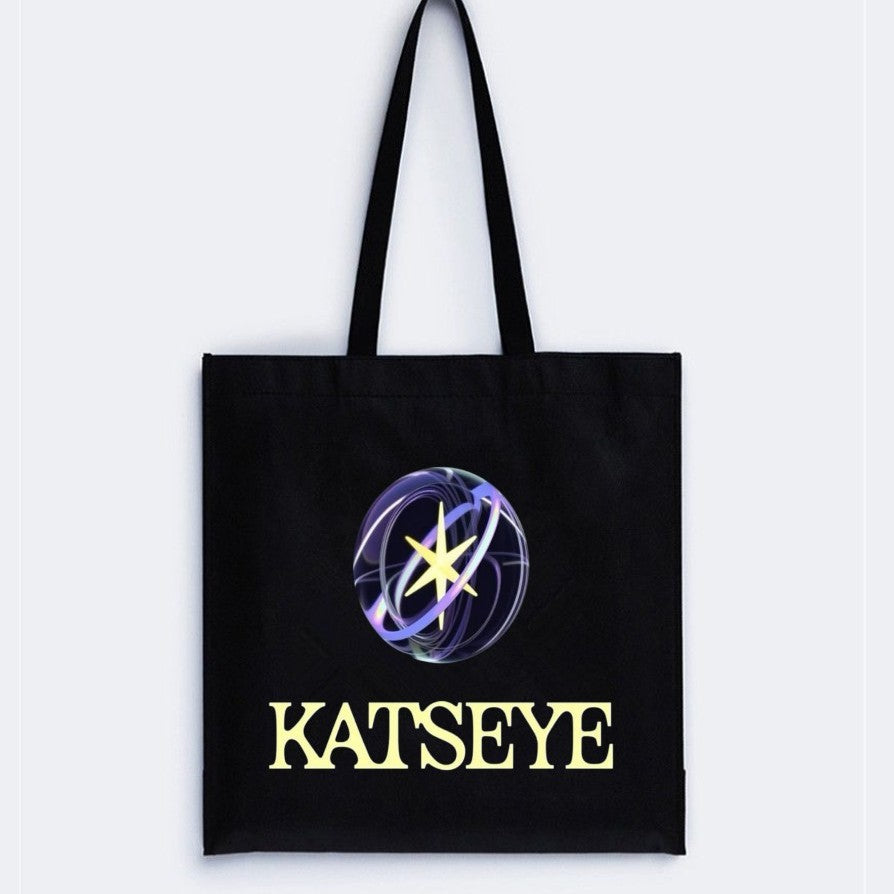 [Në Gjendje] Katseye Logo Black Tote Bag