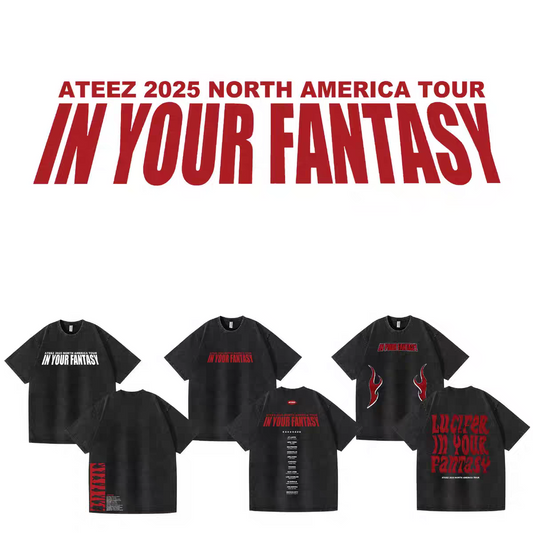 [PRE-ORDER] ATEEZ 'In Your Fantasy' Washed T-shirt 2025 North America