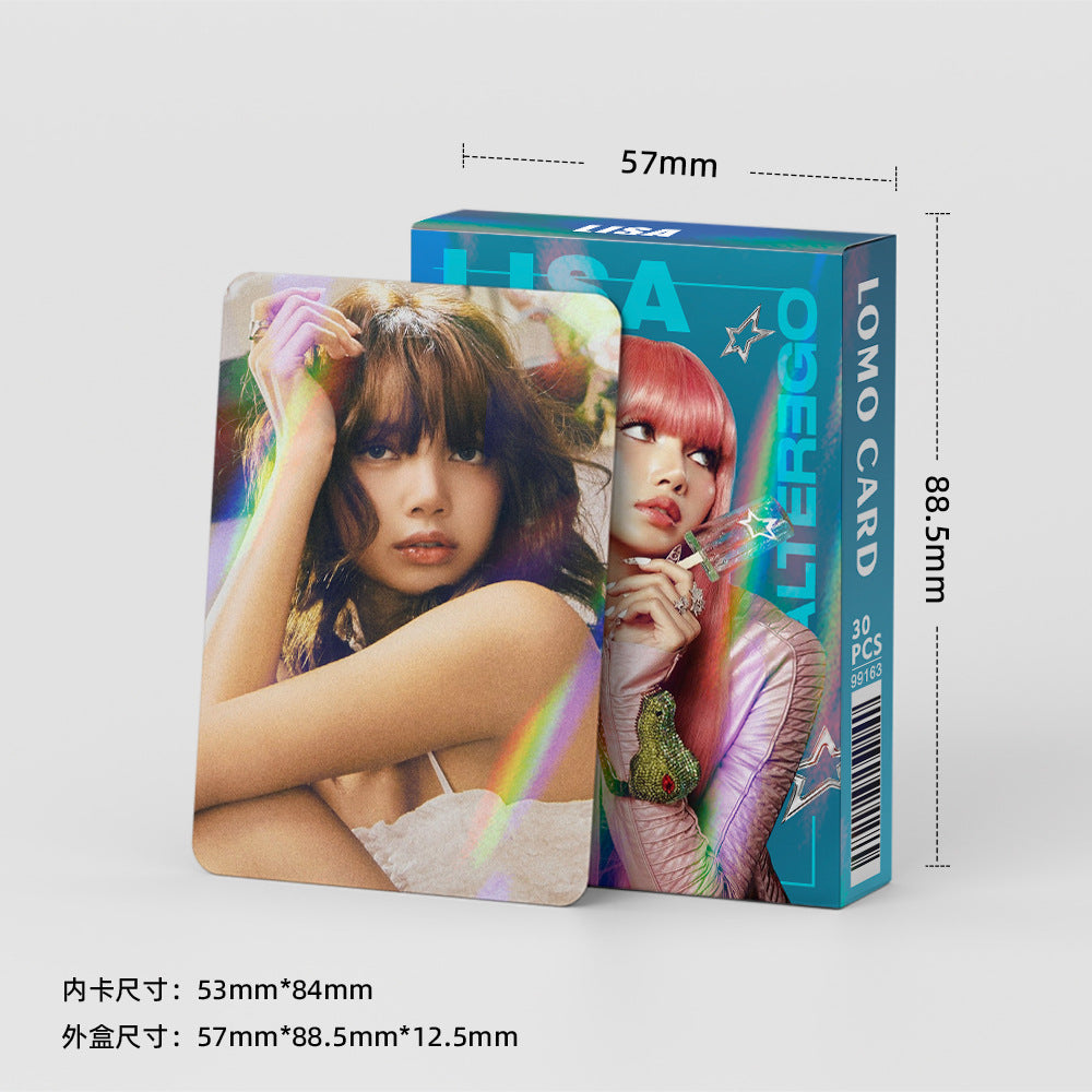 [Në Gjendje] BLACKPINK Lisa laser lomocards (30pcs)