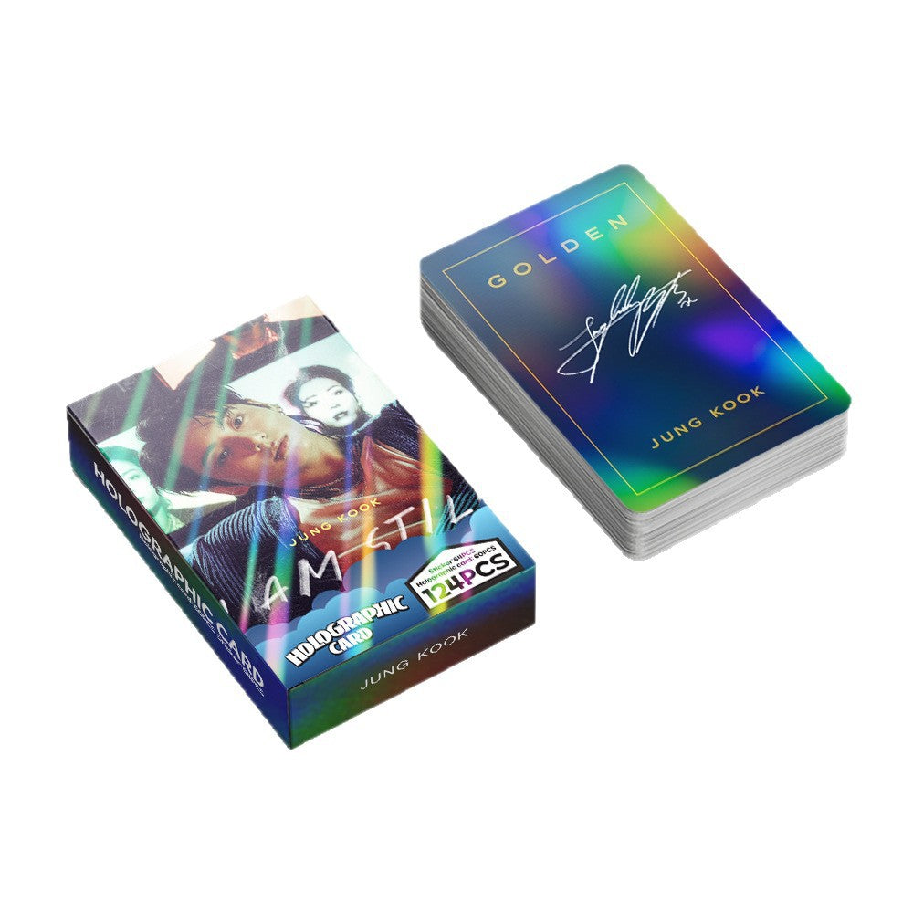 [Në Gjendje] BTS JUNGKOOK 'I Am Still' holographic lomocards (124pcs)