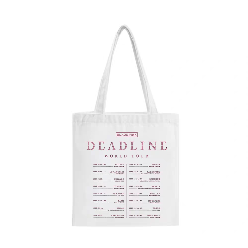 [PRE-ORDER] BLACKPINK 2025 'DEADLINE' Tour Tote Bags