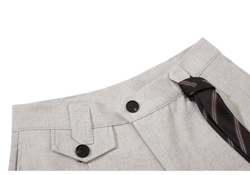 [PRE-ORDER] Retro Black & Apricot Cargo Trousers | Wide-Leg