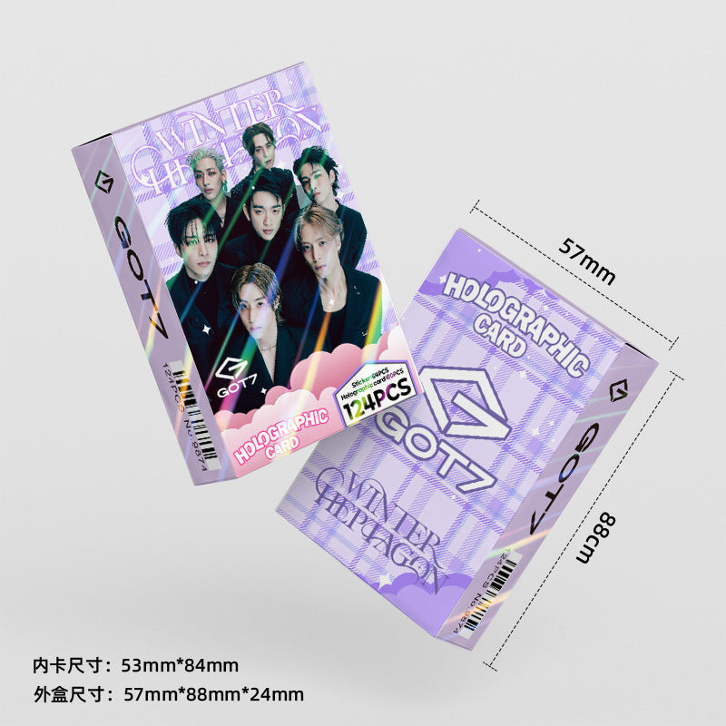[PRE-ORDER] GOT7 holographic lomocards (124pcs)