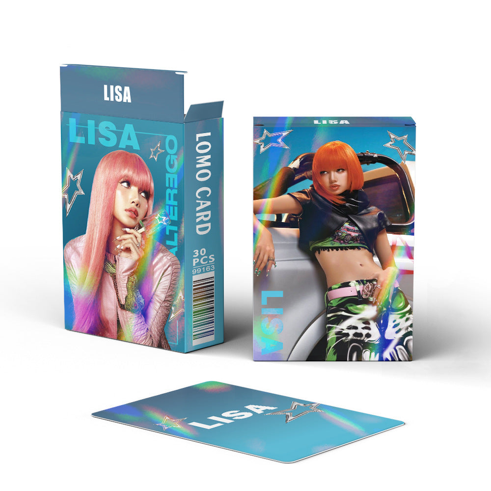 [Në Gjendje] BLACKPINK Lisa laser lomocards (30pcs)