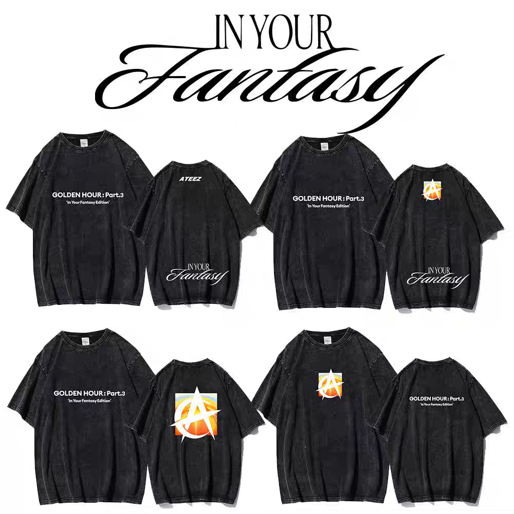 [PRE-ORDER] ATEEZ 2025 'In Your Fantasy' Washed T-shirts