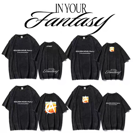 [PRE-ORDER] ATEEZ 2025 'In Your Fantasy' Washed T-shirts