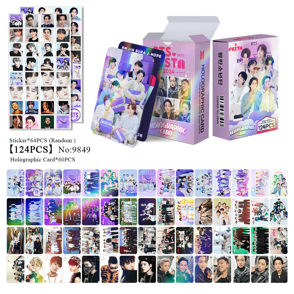 [BULK PRE-ORDER] Set of 5 ALL BOY GROUPS Lomocard Packs (124pc)