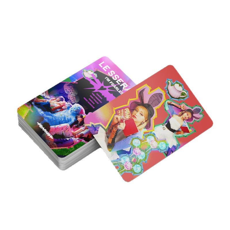 [PRE-ORDER] LE SSERAFIM holographic lomocards (124pcs)