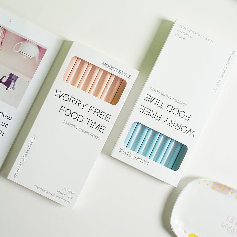 [PRE-ORDER] Pack of 5 Colorful CERAMIC Chopsticks