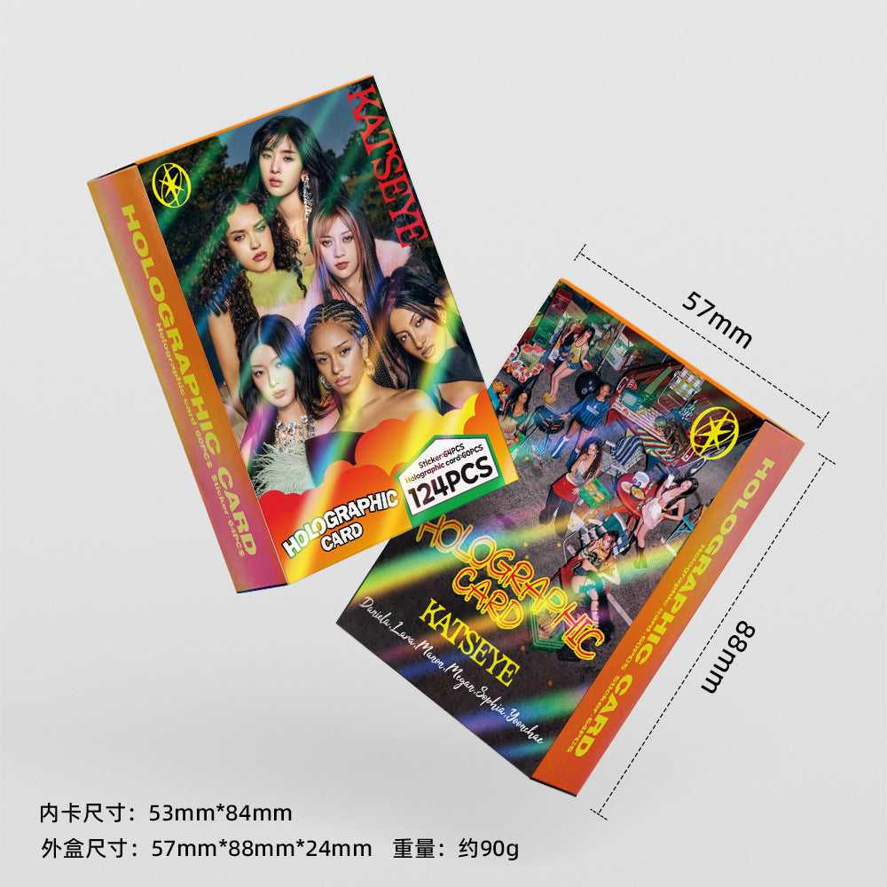 [PRE-ORDER] KATSEYE holographic lomocards (124pcs)