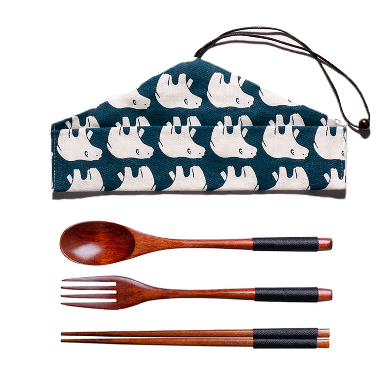 [PRE-ORDER] Asian style wooden utensils (chopsticks, spoon, fork)