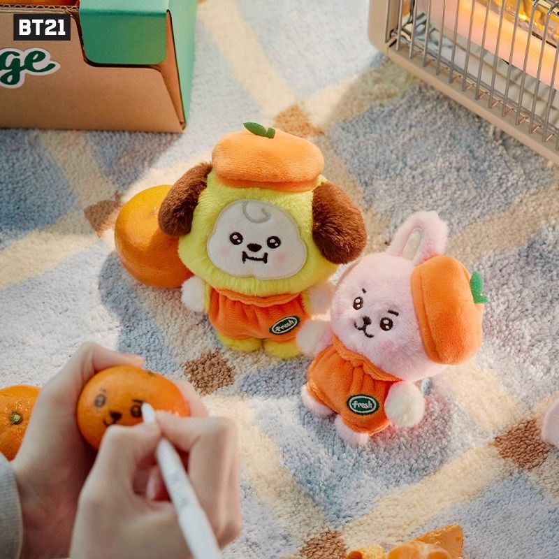 [PRE-ORDER] BT21 Orange Party Series Pendant Plushies 🍊