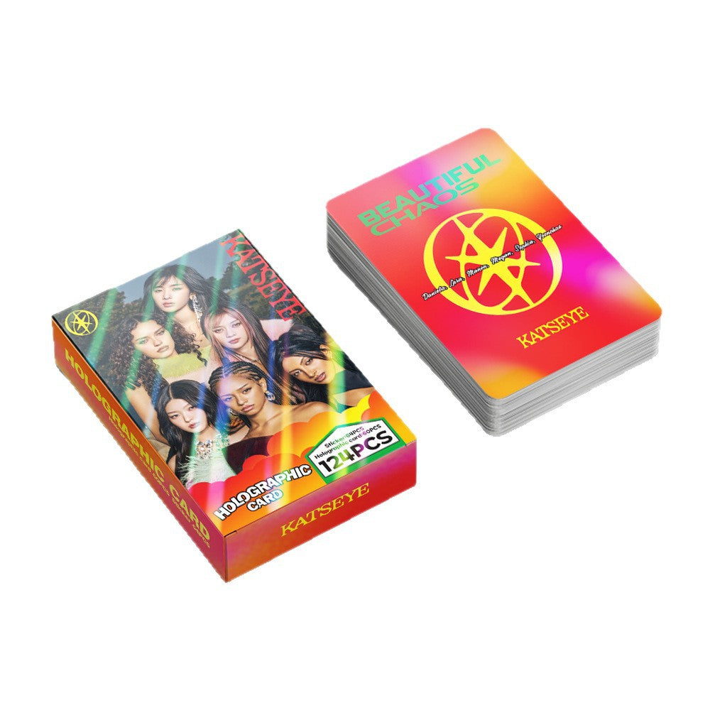 [PRE-ORDER] KATSEYE holographic lomocards (124pcs)