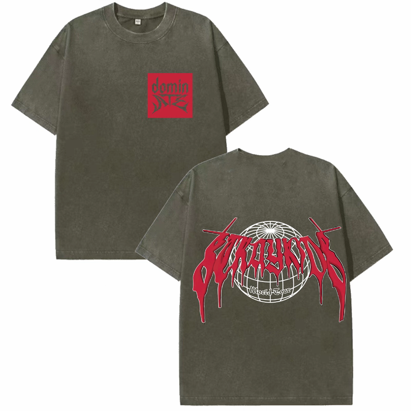 [PRE-ORDER] STRAY KIDS 'Dominate' Washed T-shirt 2025 World Tour