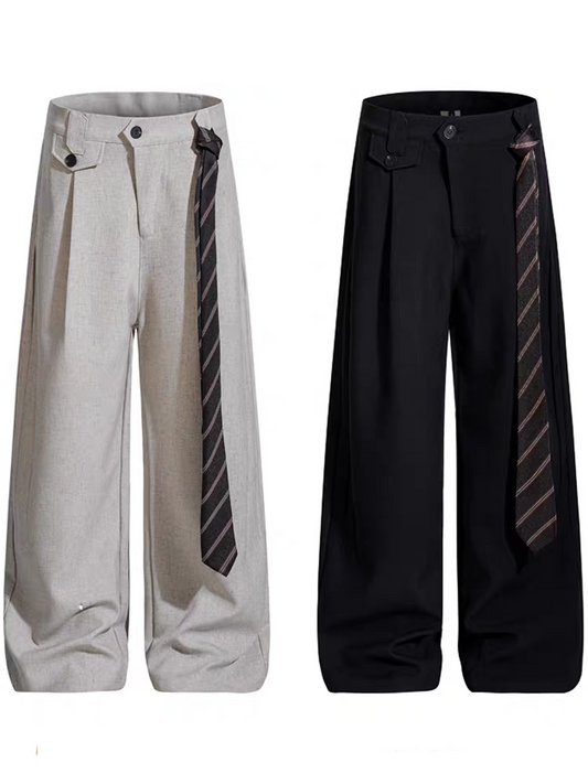 [PRE-ORDER] Retro Black & Apricot Cargo Trousers | Wide-Leg